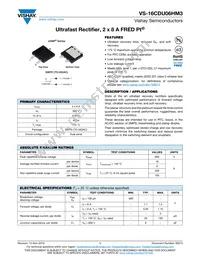 VS-16CDU06HM3/I Datasheet Cover