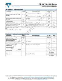 VS-16CTQ060HN3 Datasheet Page 2