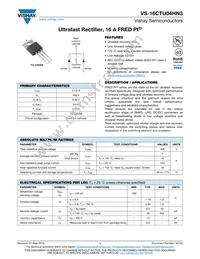 VS-16CTU04-N3 Datasheet Cover