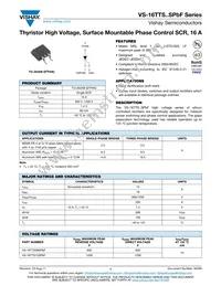 VS-16TTS08STRLPBF Datasheet Cover