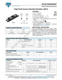 VS-201CNQ045PBF Datasheet Cover