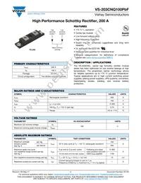VS-203CNQ100PBF Datasheet Cover
