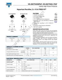 VS-20CTH03-1PBF Datasheet Cover
