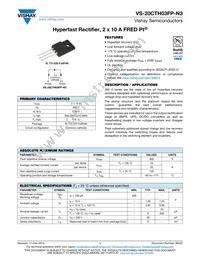 VS-20CTH03-N3 Datasheet Cover