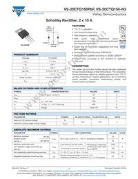 VS-20CTQ150-N3 Datasheet Cover