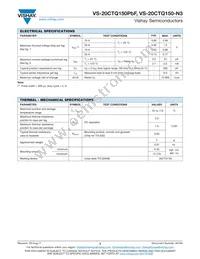 VS-20CTQ150-N3 Datasheet Page 2