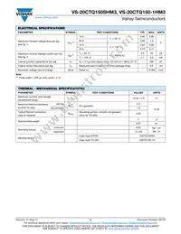 VS-20CTQ150STRRHM3 Datasheet Page 2
