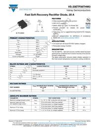 VS-20ETF06THM3 Datasheet Cover