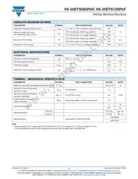 VS-20ETS12STRLPBF Datasheet Page 2