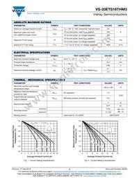 VS-20ETS16THM3 Datasheet Page 2