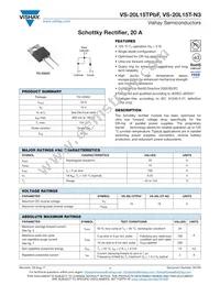 VS-20L15T-N3 Datasheet Cover