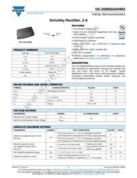 VS-20MQ040HM3/5AT Datasheet Cover