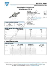 VS-25FR80M Datasheet Cover