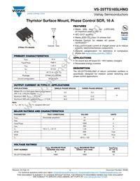 VS-25TTS16SLHM3 Datasheet Cover