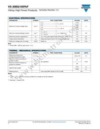 VS-30BQ100PBF Datasheet Page 2