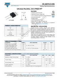 VS-30ETU12-M3 Datasheet Cover