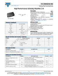 VS-30MQ040-M3/5AT Datasheet Cover