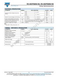 VS-40CPQ050-N3 Datasheet Page 2