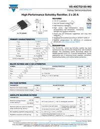 VS-40CTQ150-M3 Datasheet Cover