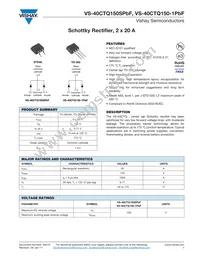 VS-40CTQ150STRLPBF Datasheet Cover