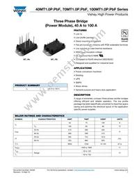 VS-40MT160PBPBF Datasheet Cover