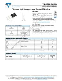 VS-40TPS16LHM3 Datasheet Cover