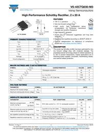 VS-42CTQ030-M3 Datasheet Cover
