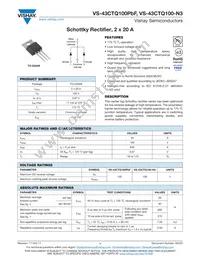 VS-43CTQ100-N3 Datasheet Cover