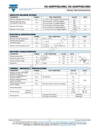 VS-45EPF06LHM3 Datasheet Page 2