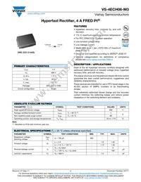 VS-4ECH06-M3/9AT Datasheet Cover
