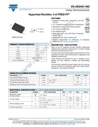 VS-4ESH01-M3/87A Datasheet Cover