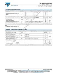 VS-52CPQ030PBF Datasheet Page 2