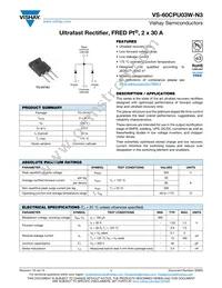 VS-60CPU03W-N3 Datasheet Cover