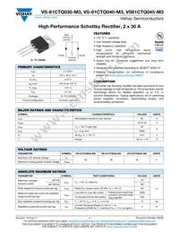 VS-61CTQ045-M3 Datasheet Cover
