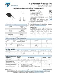 VS-65PQ015-N3 Datasheet Cover