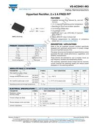 VS-6CSH01-M3/87A Datasheet Cover