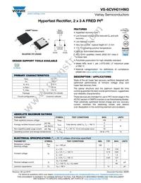 VS-6CVH01HM3/I Datasheet Cover