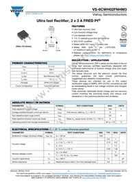 VS-6CWH02FNHM3 Datasheet Cover