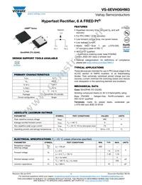VS-6EVH06HM3/I Datasheet Cover