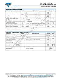 VS-6TQ040HN3 Datasheet Page 2