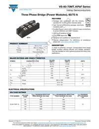 VS-70MT160KPBF Datasheet Cover