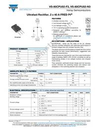 VS-80CPU02-F3 Datasheet Cover
