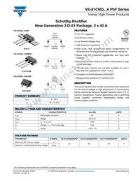 VS-81CNQ045ASMPBF Datasheet Cover