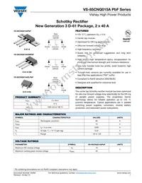 VS-85CNQ015ASMPBF Datasheet Cover