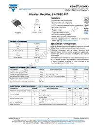 VS-8ETU12HN3 Datasheet Cover