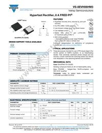 VS-8EVH06HM3/I Datasheet Cover