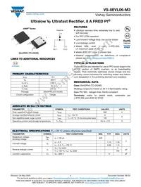 VS-8EVL06-M3/I Datasheet Cover
