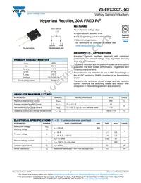 VS-EPX3007L-N3 Datasheet Cover