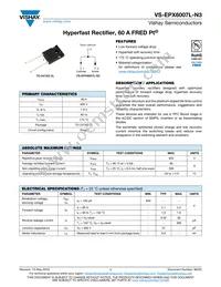 VS-EPX6007L-N3 Datasheet Cover