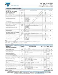 VS-ETL015Y120H Datasheet Page 2